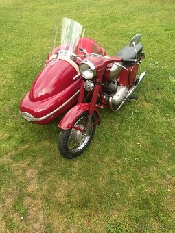 Jawa 350 se sajdou Velorex 560 - 2