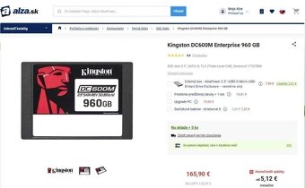 2,5"Kingston DC600M Enterprise 1/2/4 TB - Extrémna životnos - 2
