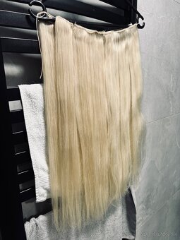 Clip-in vlasy Queen, odtieň #606 ladova blond, - 2