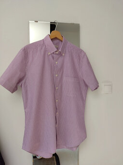 Nová pružkovana,pasikavá pánska,chlapcenska košeľa velkost L - 2