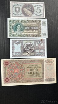 Bankovky Slovenský štát Neperforované aunc - 2