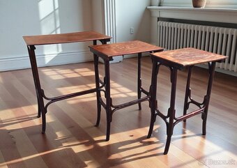 Retro hniezdové stolíky - 2