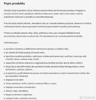 Vibračny posiľnovací stroj - 2