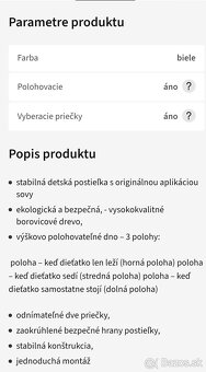 Detská postieľka - 2