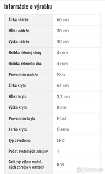 Akvárium sada 54L + kompletná výbava - 2