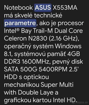 Asus X553MA - 2