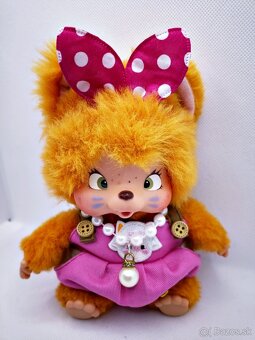 2 💖Mončičák monchichi, monchhichi vzácné Nyamy kotě FUCHSI - 2