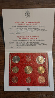 Kompletná zbierka UNC euromincí Vatikán (2002–2024)na predaj - 2