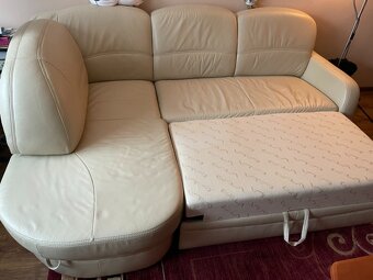 Sedacia súprava kožená gauč+kreslo - 2