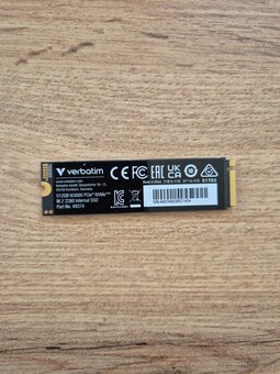 Predám M.2 SSD 512GB Verbatim Vi 3000 - NOVE - 2