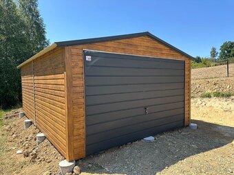Plechová garáž 4x6m - 2
