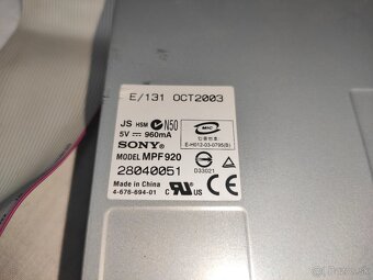 Disketová mechanika / Floppy disk drive SONY - 2