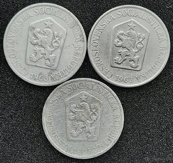 25 halier 1963 Československo - 2