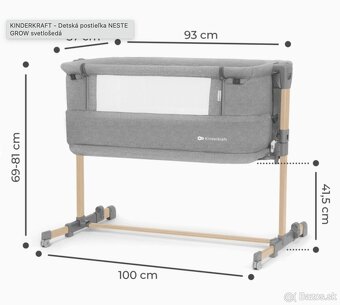 Detská postel Kinderkraft Neste Grow - 2