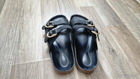 nové ZaraHome kožené sandále/šlapky, vel.39 - 2