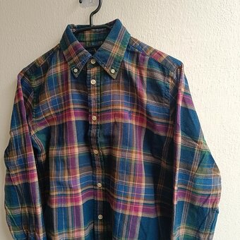 Ralph Lauren farebná košeľa s dlhým rukávom pruhovaná S - 2