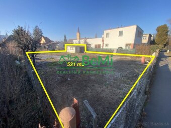 Nitra centrum pozemok 521 m2 všetky IS stavebné povolenie + - 2