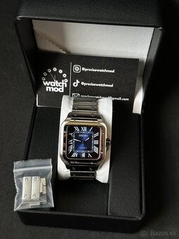 Seiko mod Santos Blue - 2