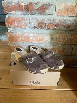 UGG, originál, kožené drevaky č. 36 - 2