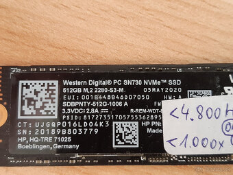 SSD 512GB WD SN730 M.2 NVMe 2280 80mm - 2