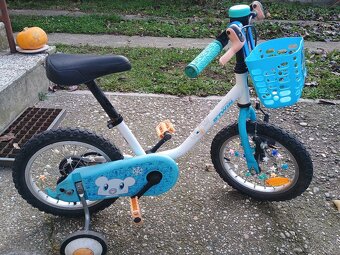Detský chlapčenský bicykel 12" pre 3-5 rokov s kolieskami - 2