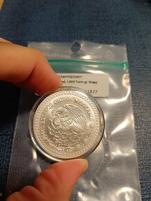 Mexiko Libertad 1999. 1oz. 90 000 ks. Strieborné mince. - 2