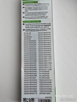 Diaľkový ovládač pre Panasonic - 2