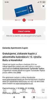 Kupóny do Galanda Apartments 30€ / Rezidencia Opera 50€ - 2