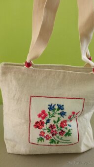 Kabelka ľanové plátno. - 2