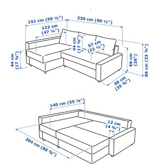 Rozkladací gauč IKEA - 2