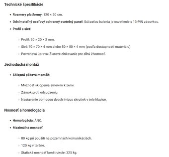 Nosič na ťažné zariadenie - 2