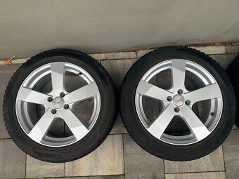DEZENT elektróny 4x100 R17 + 205/55 R17 zimné pneu Laufen - 2