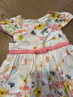 Slávnostné letné šaty pre dvojičky s čelenkou  č.74 - 2