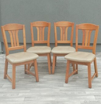 Set stoličiek z masívneho dreva ( 4 ks ). - 2