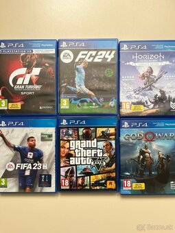 PS 4, 2×dual, hry na diskoch - 2