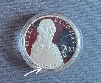 200 sk 1996 Moric Beňovsky Proof - 2