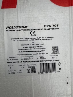 Fasádny polystyrén Polyform 200mm - 2