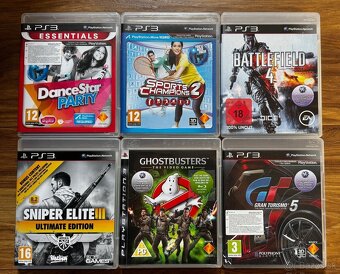 Predám - SONY PlayStation 3 s 5x hier, 2x ovládač viď foto - 2