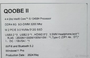 Qoobe II i5-12450H - 2