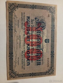 Predám 100 Kronen 1918 Wien - 2