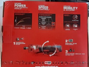 Aku priama brúska MILWAUKEE M12 FDGS - 2