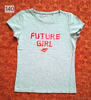 Dievčenské kárované nohavice 140 - 2