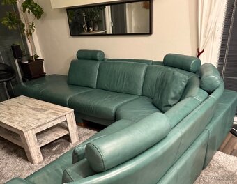 Talianska kožená sedačka - 2