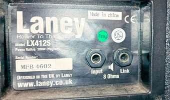 Gitarový reprobox Laney LX412S - 2
