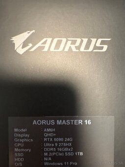 Gigabyte Aorus Master 16 RTX 5090 - 2
