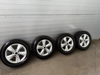 Predám hliníkové disky 16” so zimnými pneumatikami Dunlop – - 2