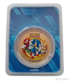 Stříbrná mince 1 OZ Sonic Hedgehog - 2