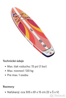 Dvojkomorový paddleboard - 2