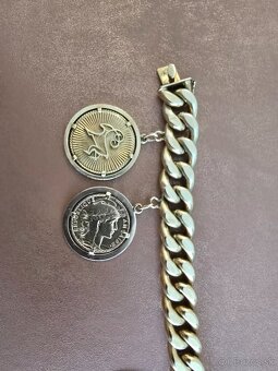 Zlatý náramok 18k a 5 minci 21k - 2