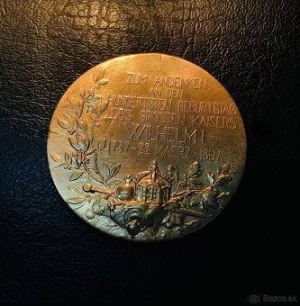 Storočná medaila (Centenary Medal).1897 - 2